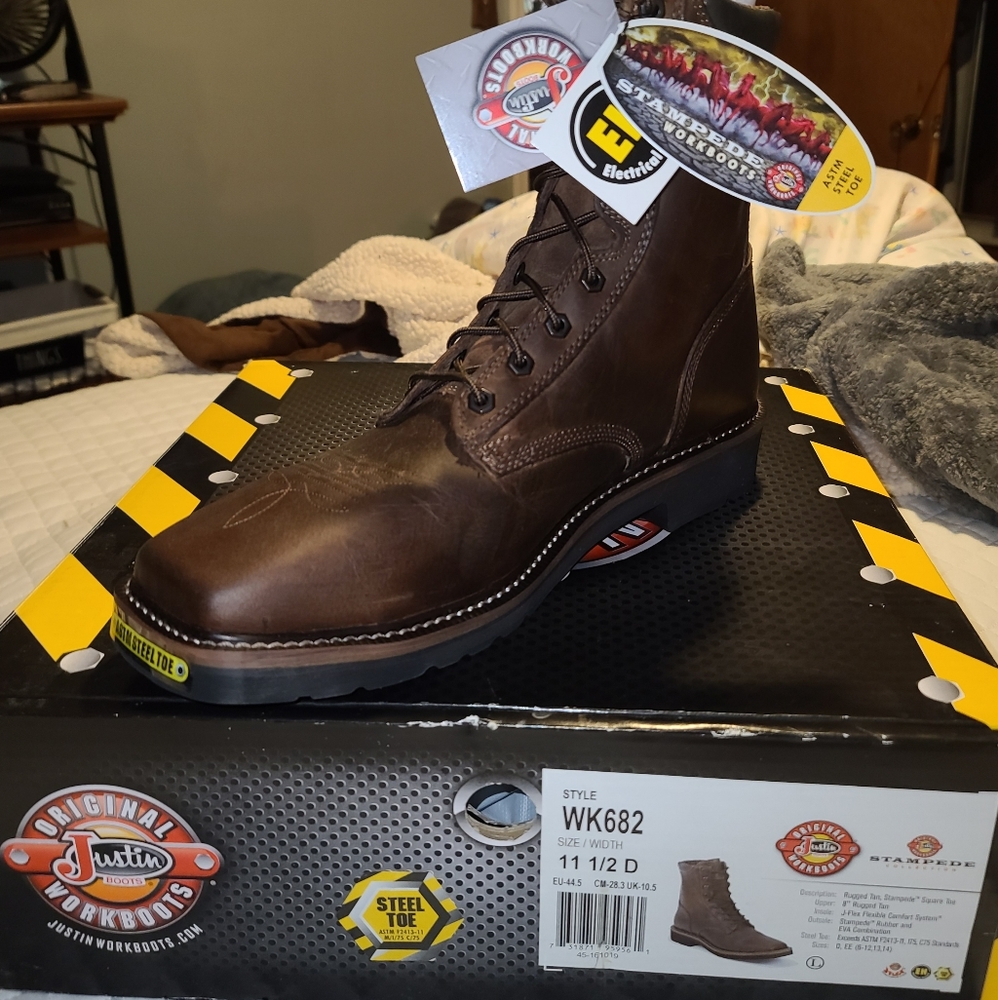 Justin steel toe boots